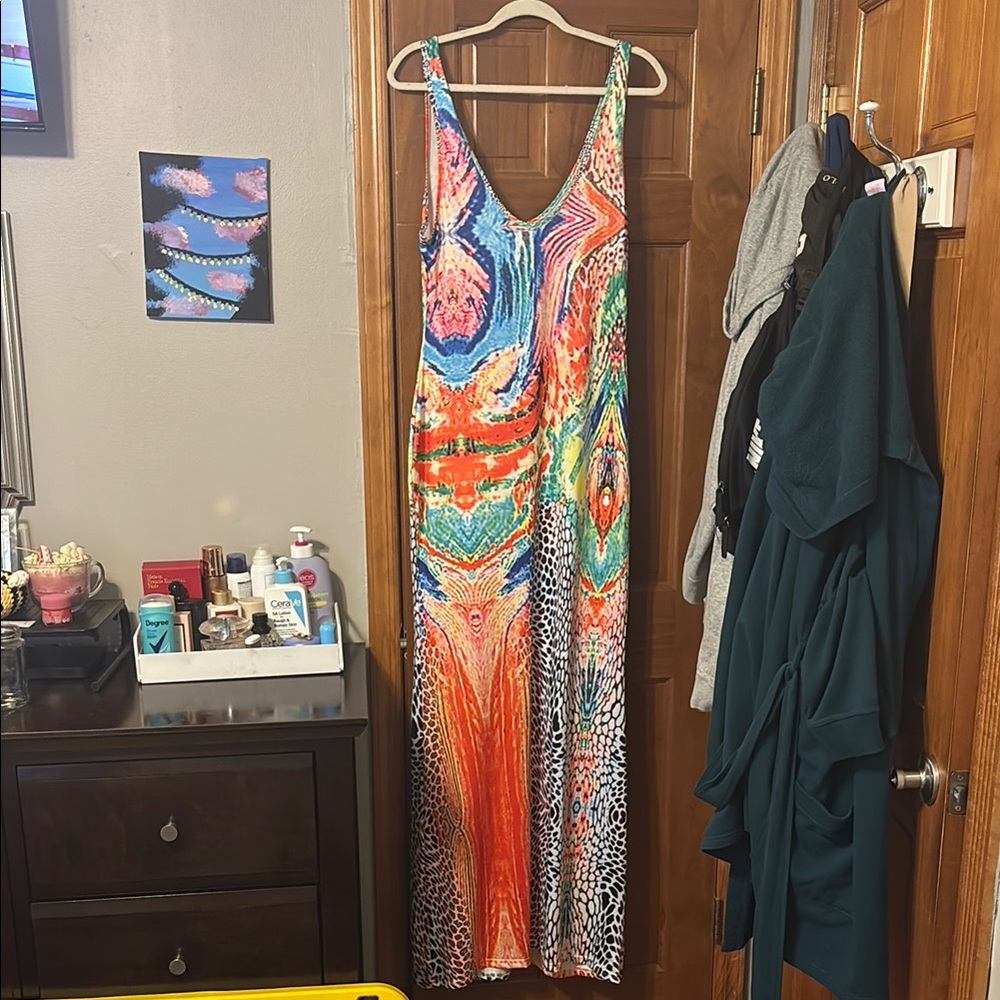 Vibrant Multicolor Maxi dress